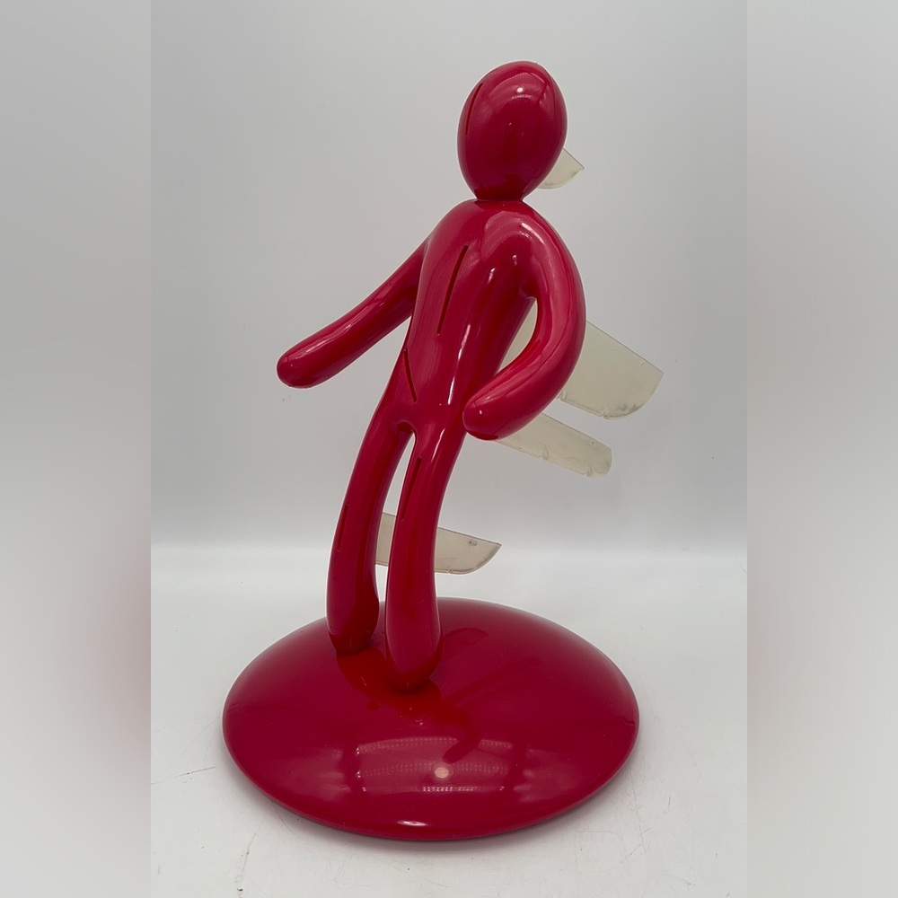 Red Plastic Human Shaped Knife Holder | Kitchen Knife Holder | Knife Block man